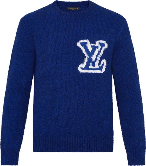 louis vuitton sweater blue and white|Louis Vuitton sweatsuit.